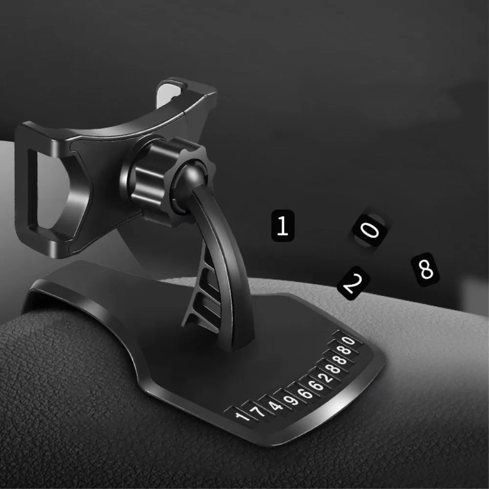 3 in 1 Car GPS Smartphone Holder: Dashboard / Visor Clamp   AC Grid Clip for FLY LIFE COMPACT 4G (2018) - Black