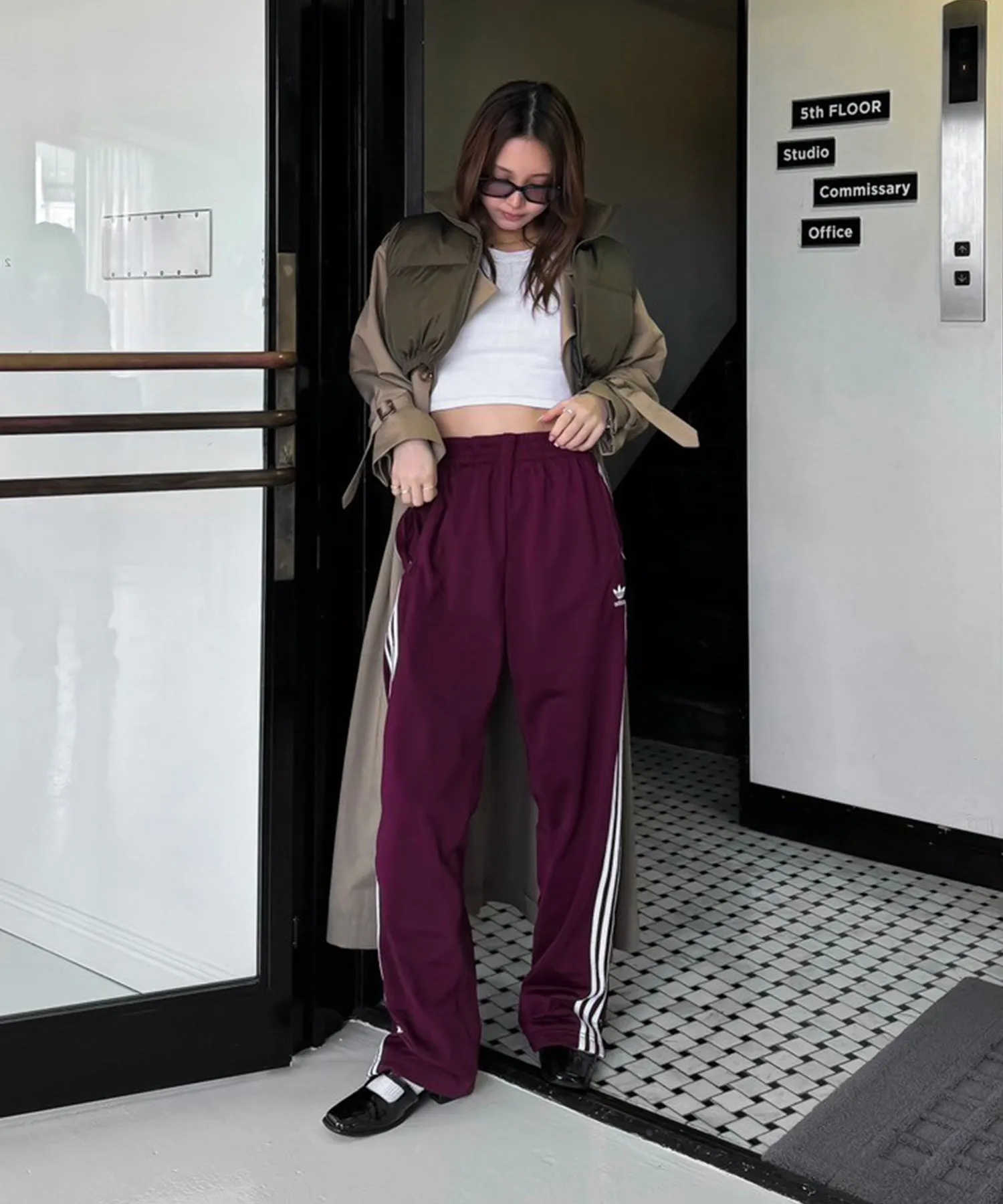 3way layered trench coat