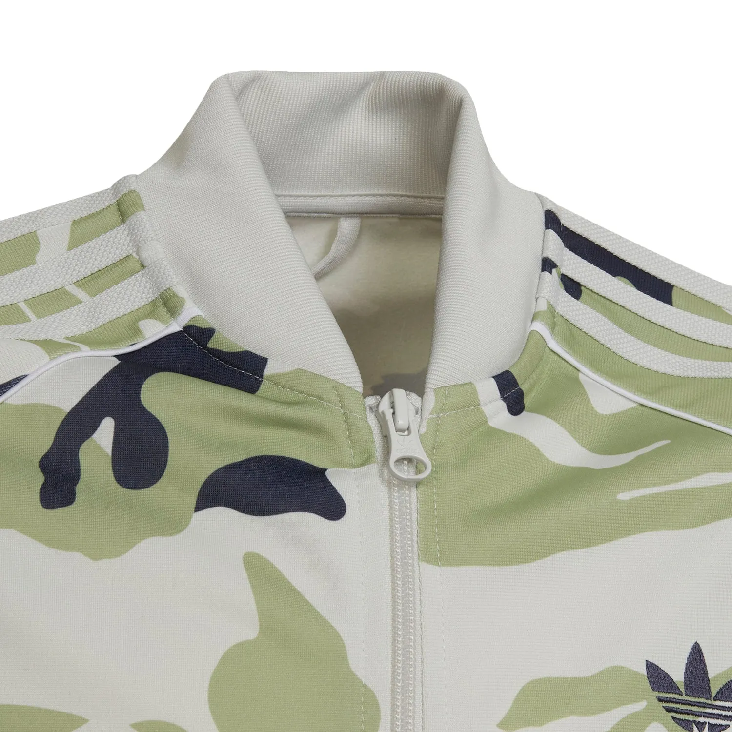 Adidas Big Kid's Camo SST Track Jacket Orbit Grey-Magic Lime-Shadow Navy