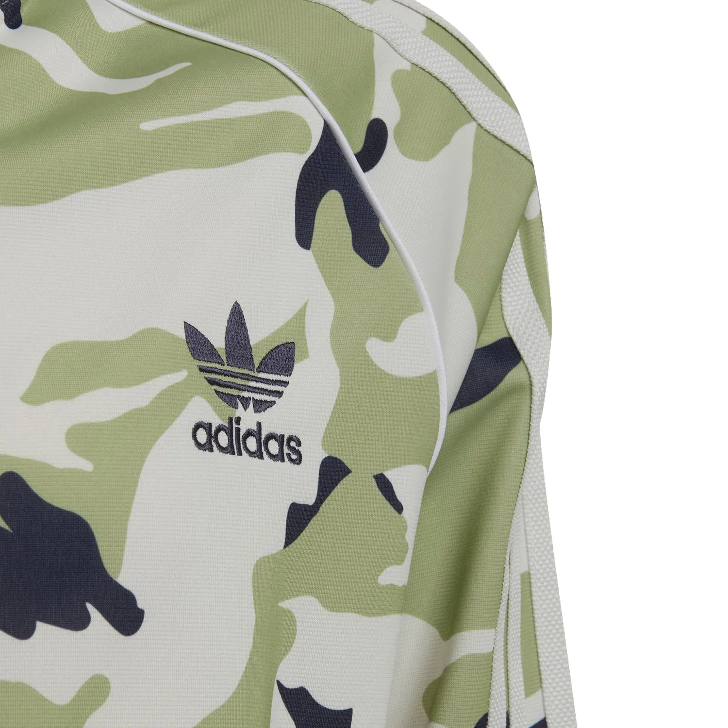 Adidas Big Kid's Camo SST Track Jacket Orbit Grey-Magic Lime-Shadow Navy