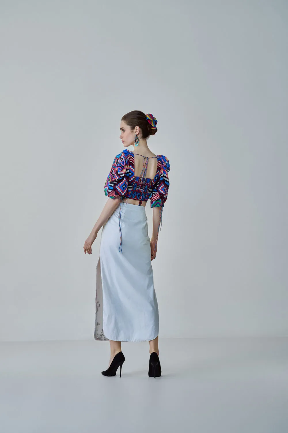 Alice Ikat Print Blouse