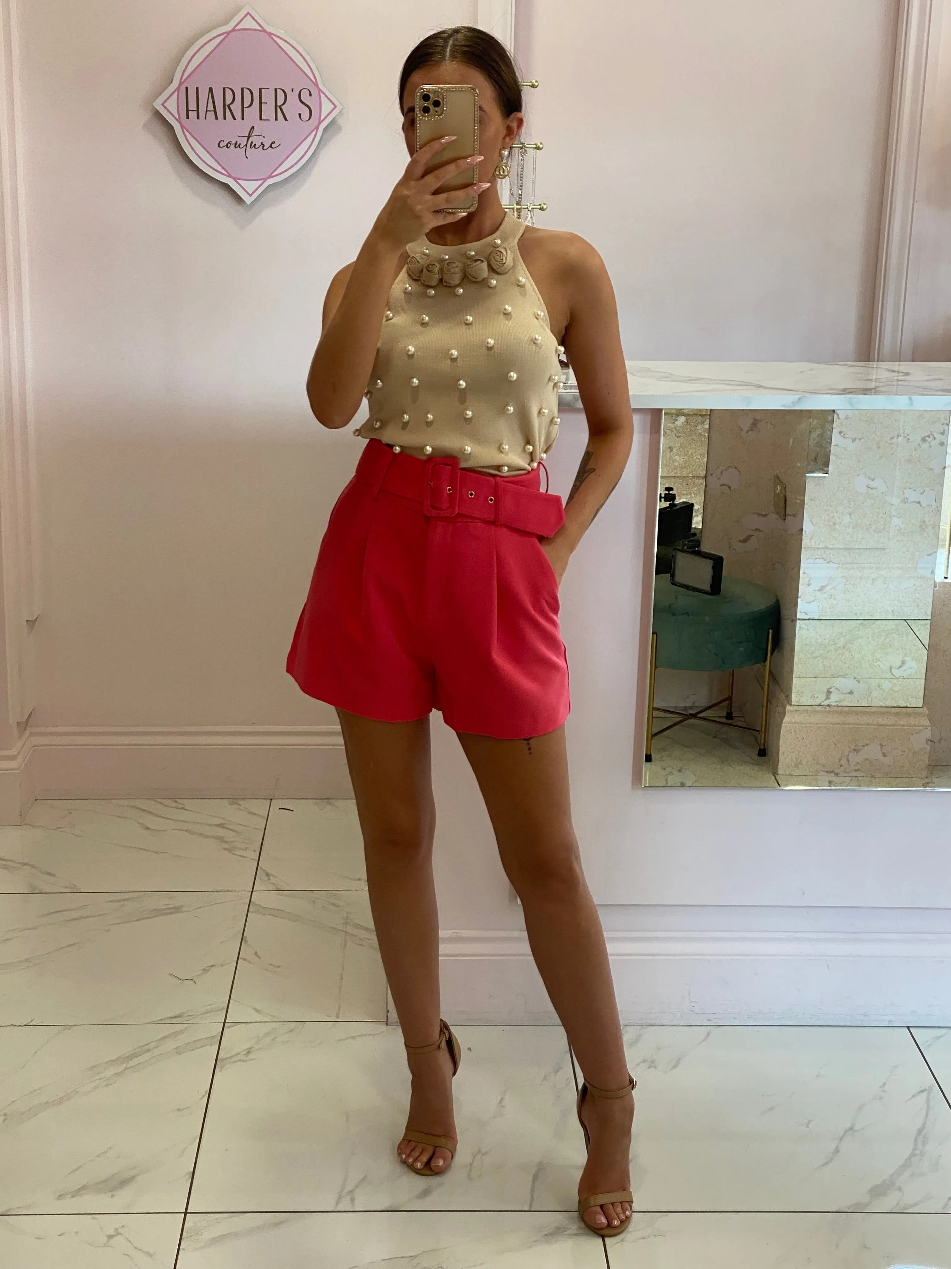 Bethany Pearl & Corsage detail Top