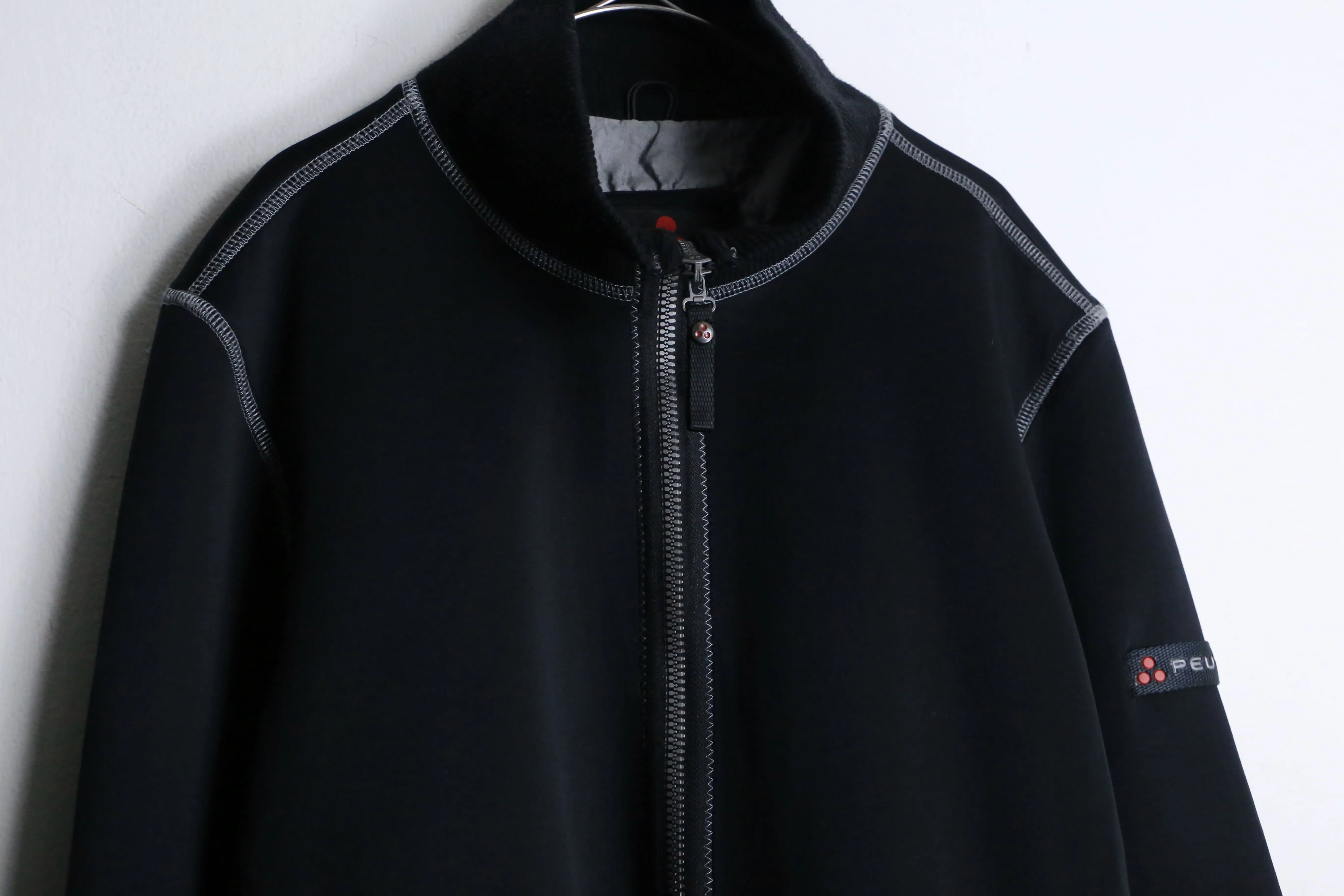 black color high neck track jacket