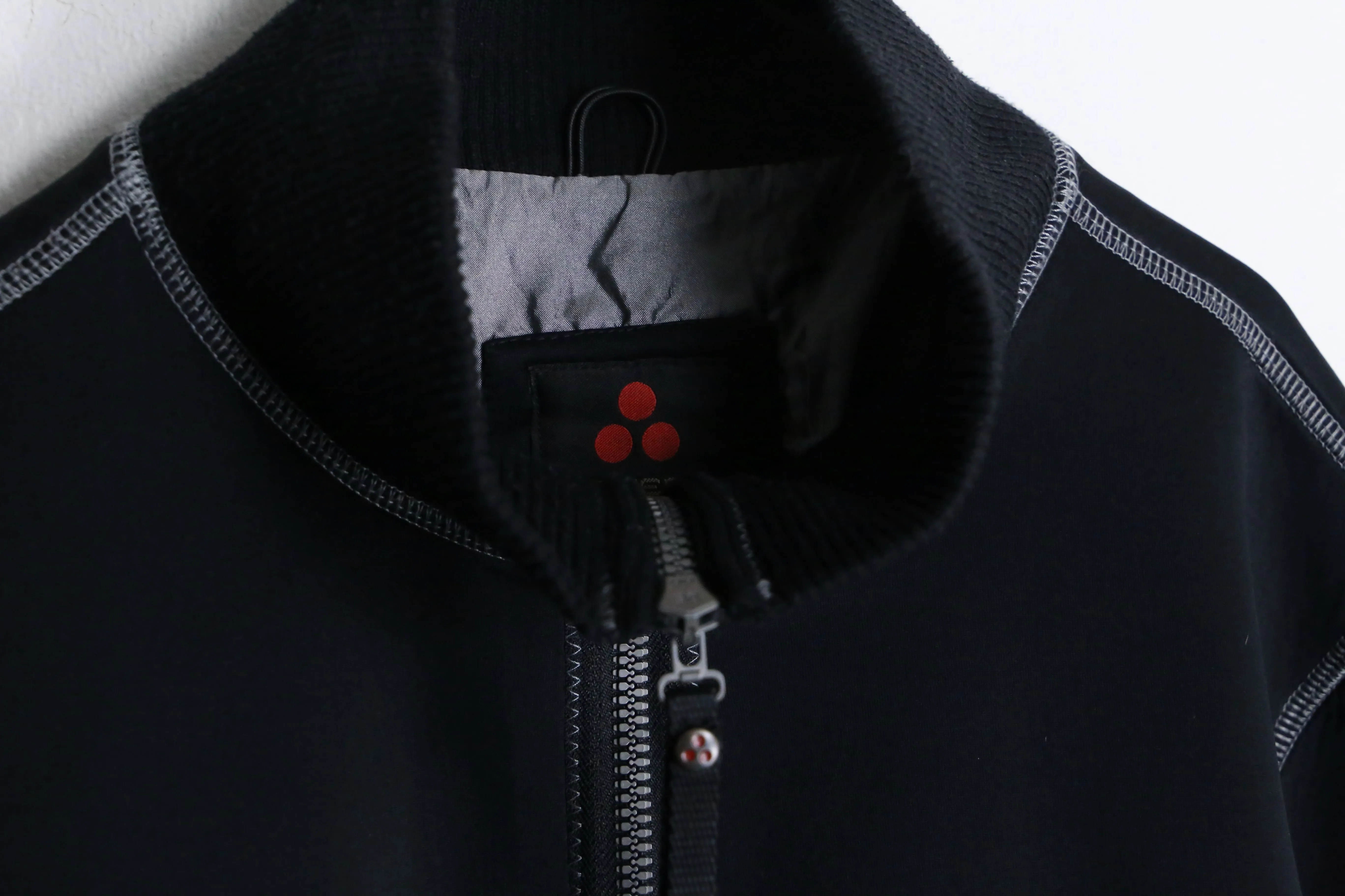 black color high neck track jacket