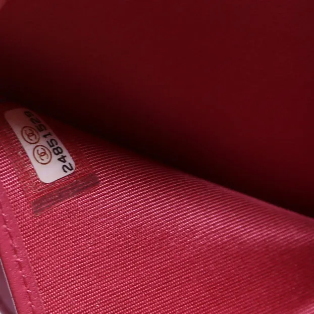 Boy Compact Wallet Lambskin 24M Pink