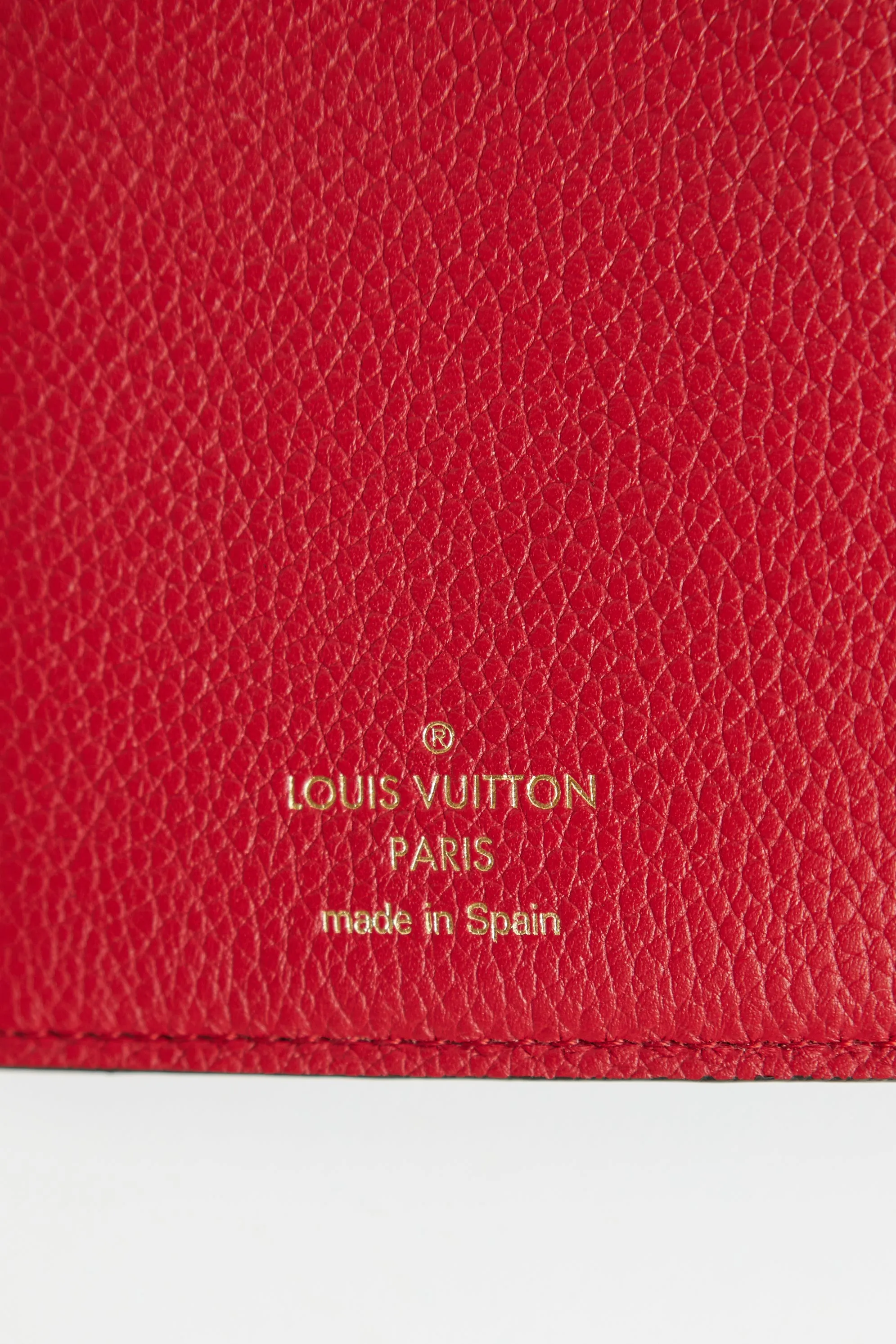 Brown & Red Monogram Pallas Compact Wallet