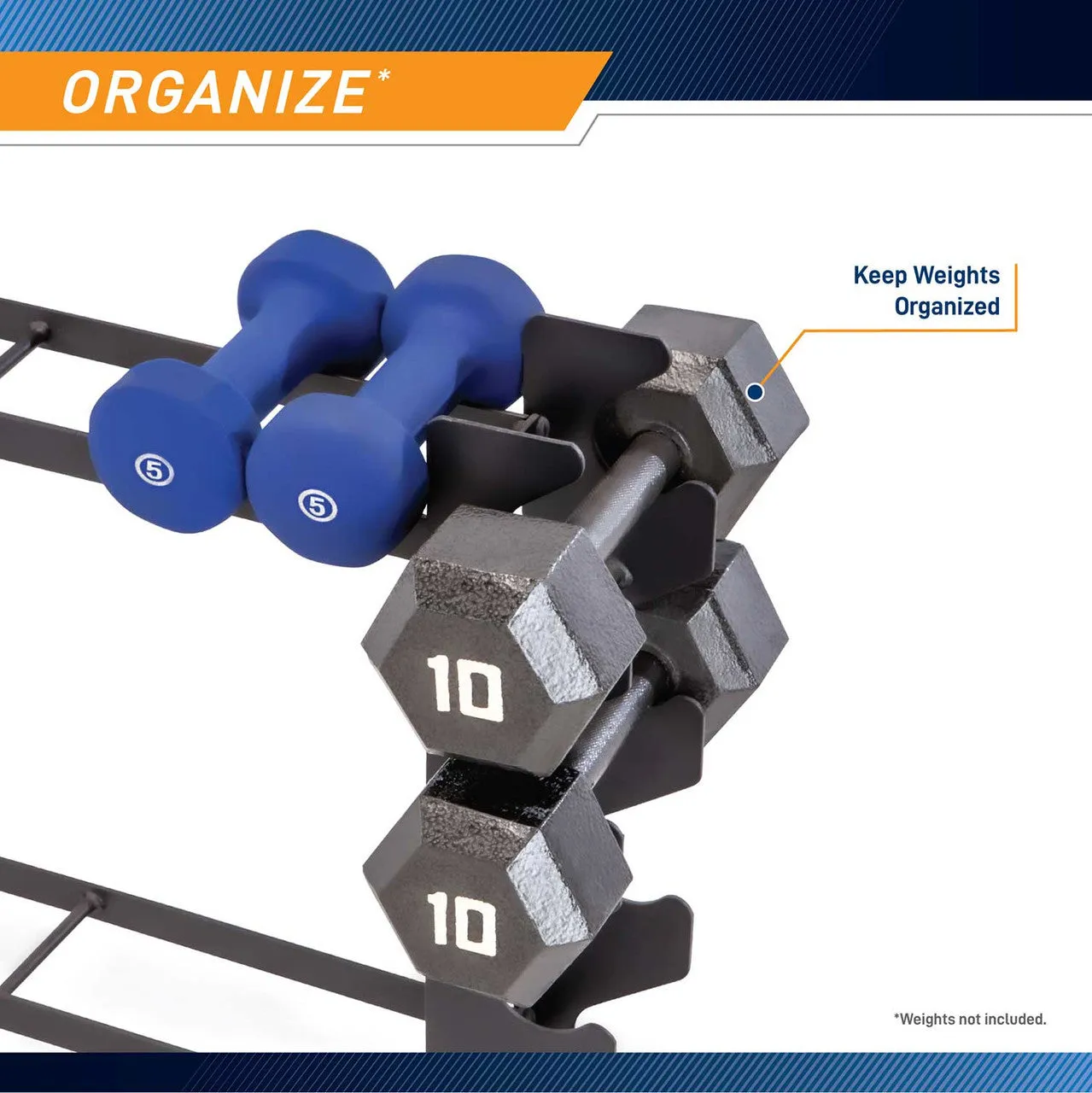 Compact Dumbbell Rack | Marcy DBR-56