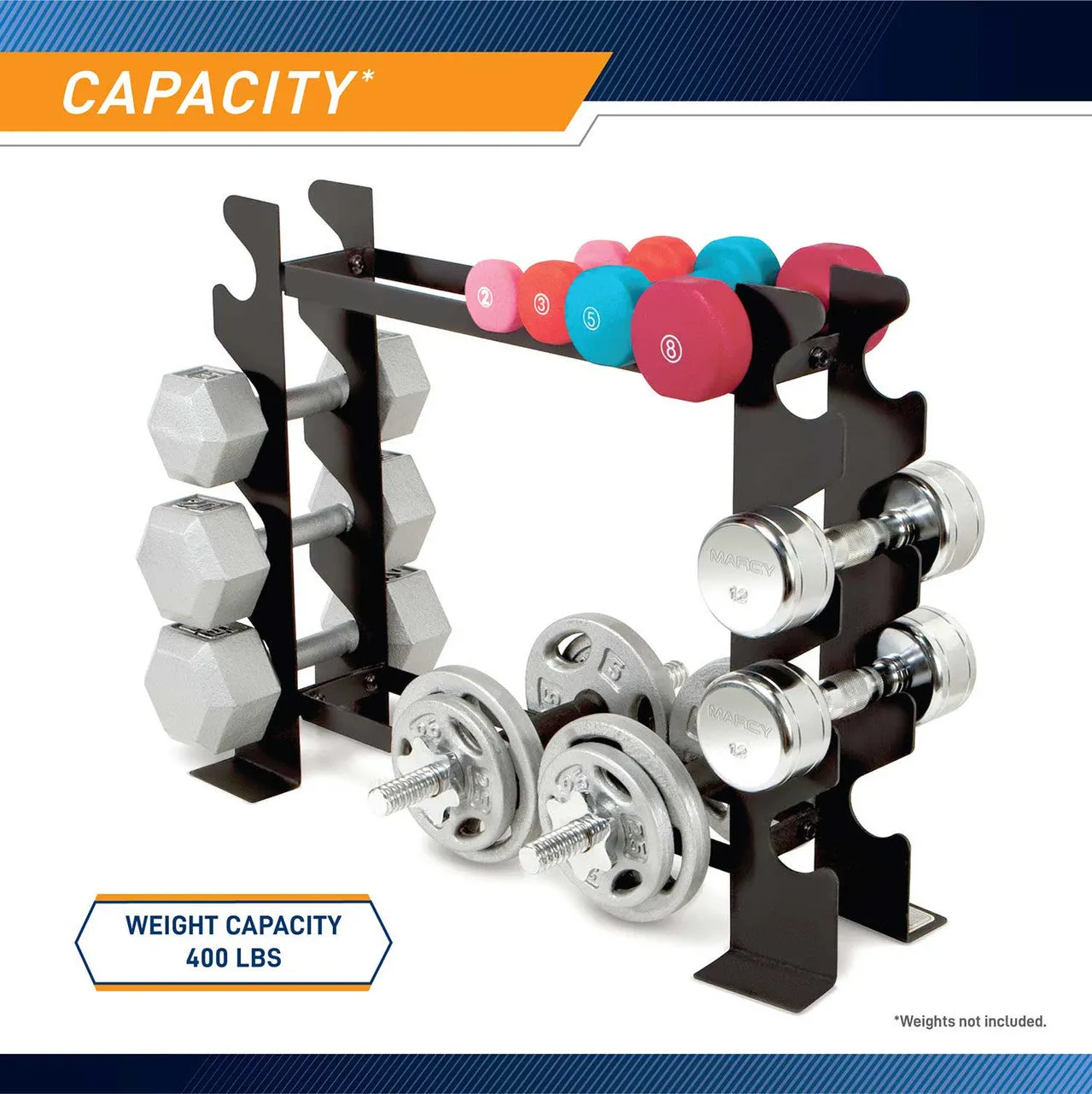 Compact Dumbbell Rack | Marcy DBR-56