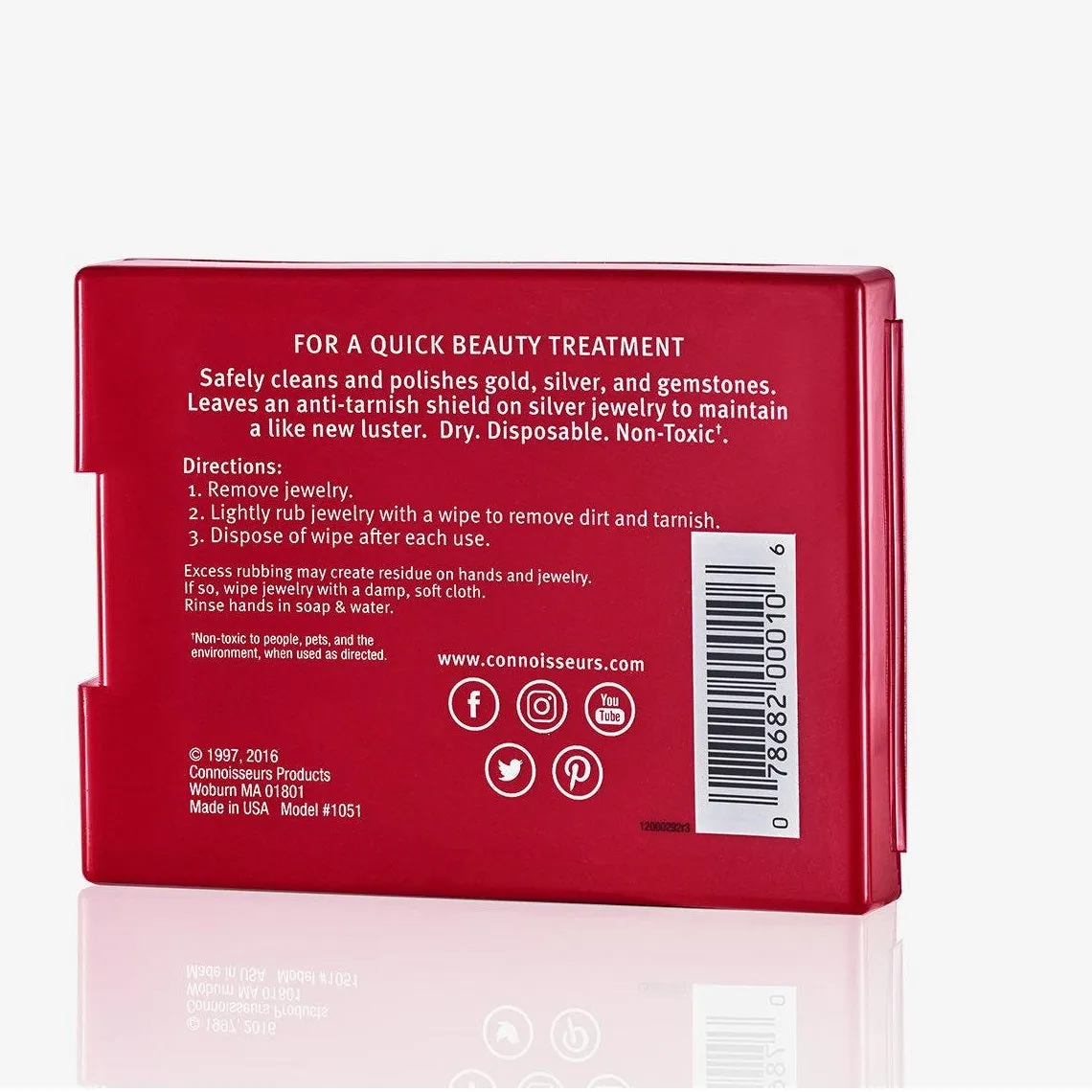 Connoisseurs Jewellery Wipes Compact