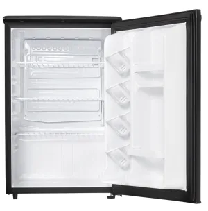 Danby Designer Series DAR026A1BDD Compact Refrigerator, 2.6 cu-ft Overall, Black :EA: QUANTITY: 1
