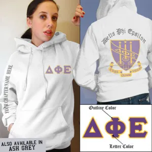 Delta Phi Epsilon Crest Hoodie - G185 - SUB