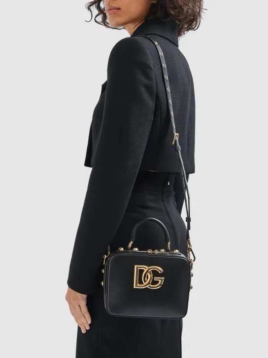 Dolce&amp;Gabbana   Small 3.5 leather top handle bag 