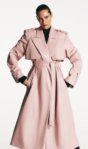 Eco-leather Trench