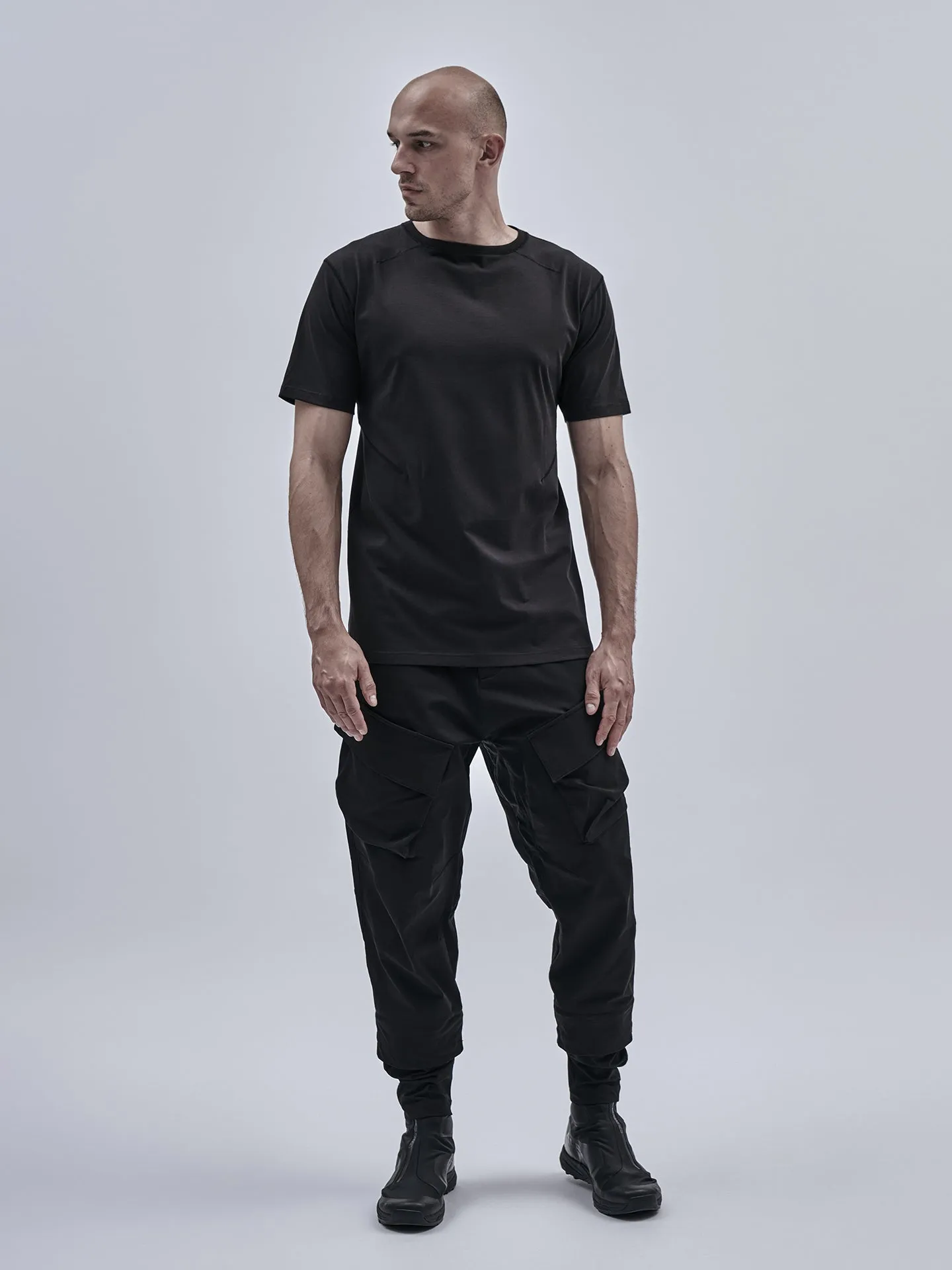 elosu tee cotton jersey black