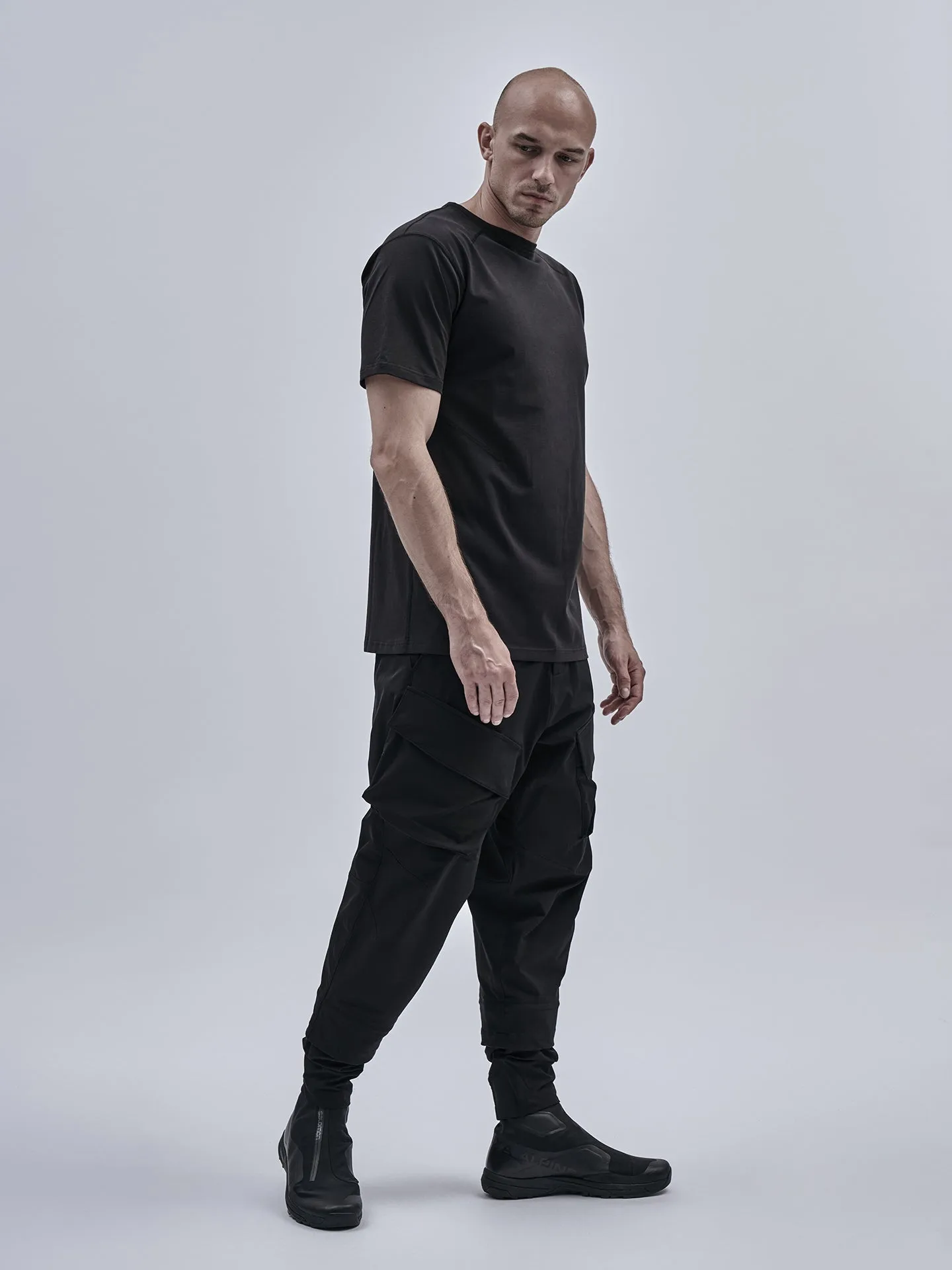 elosu tee cotton jersey black