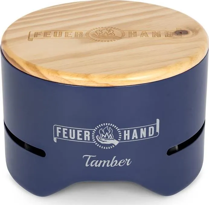 Feuerhand Tamber Table Top Grill Cobalt Blue | Buy Feuerhand Tamber Table Top Grill Cobalt Blue here | Outnorth