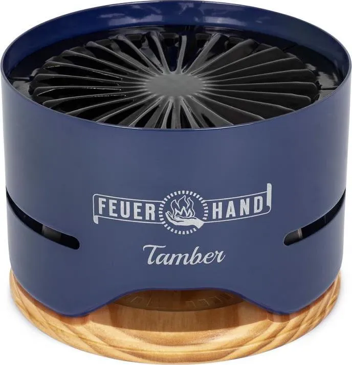 Feuerhand Tamber Table Top Grill Cobalt Blue | Buy Feuerhand Tamber Table Top Grill Cobalt Blue here | Outnorth