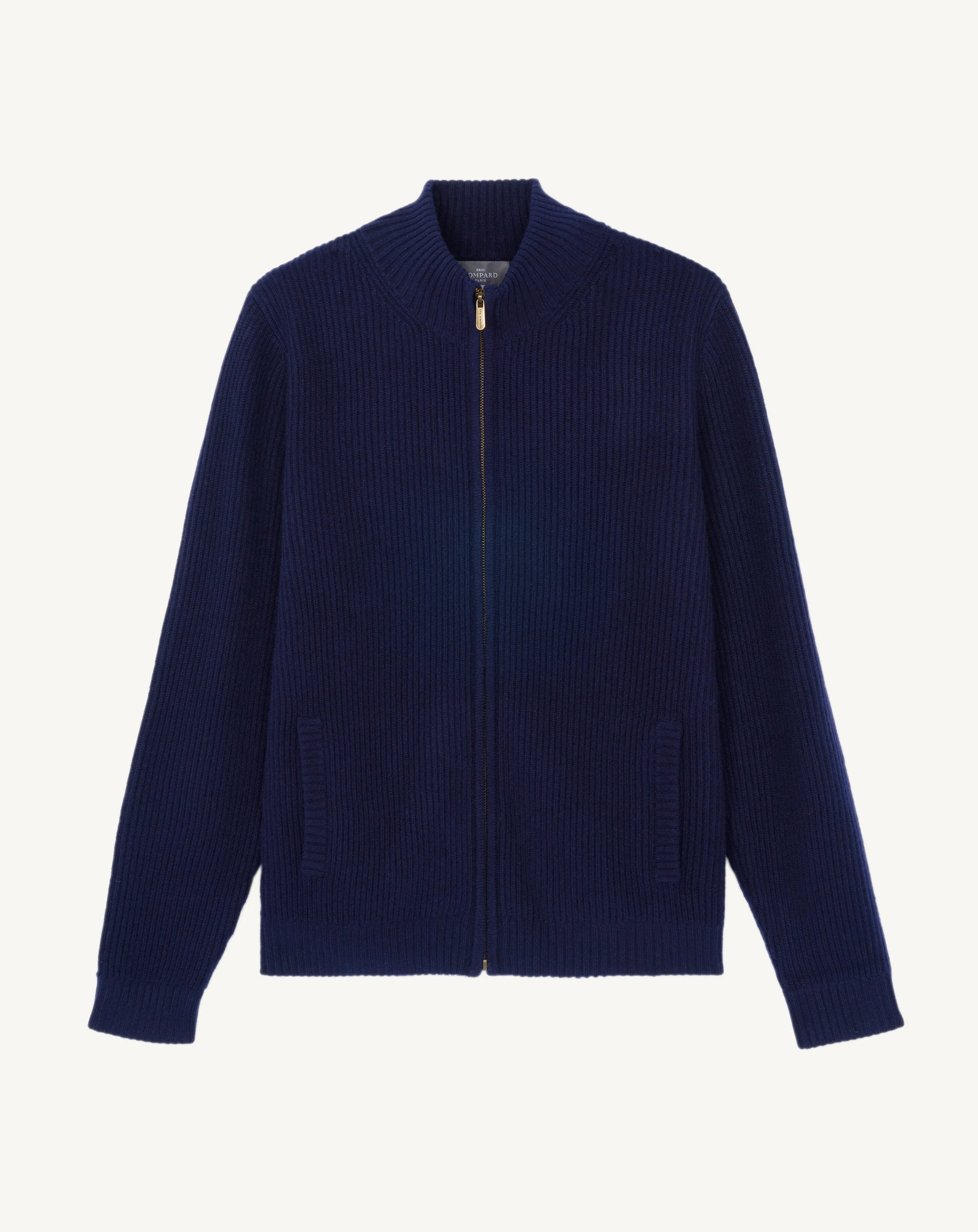 Gilet zippé à côtes