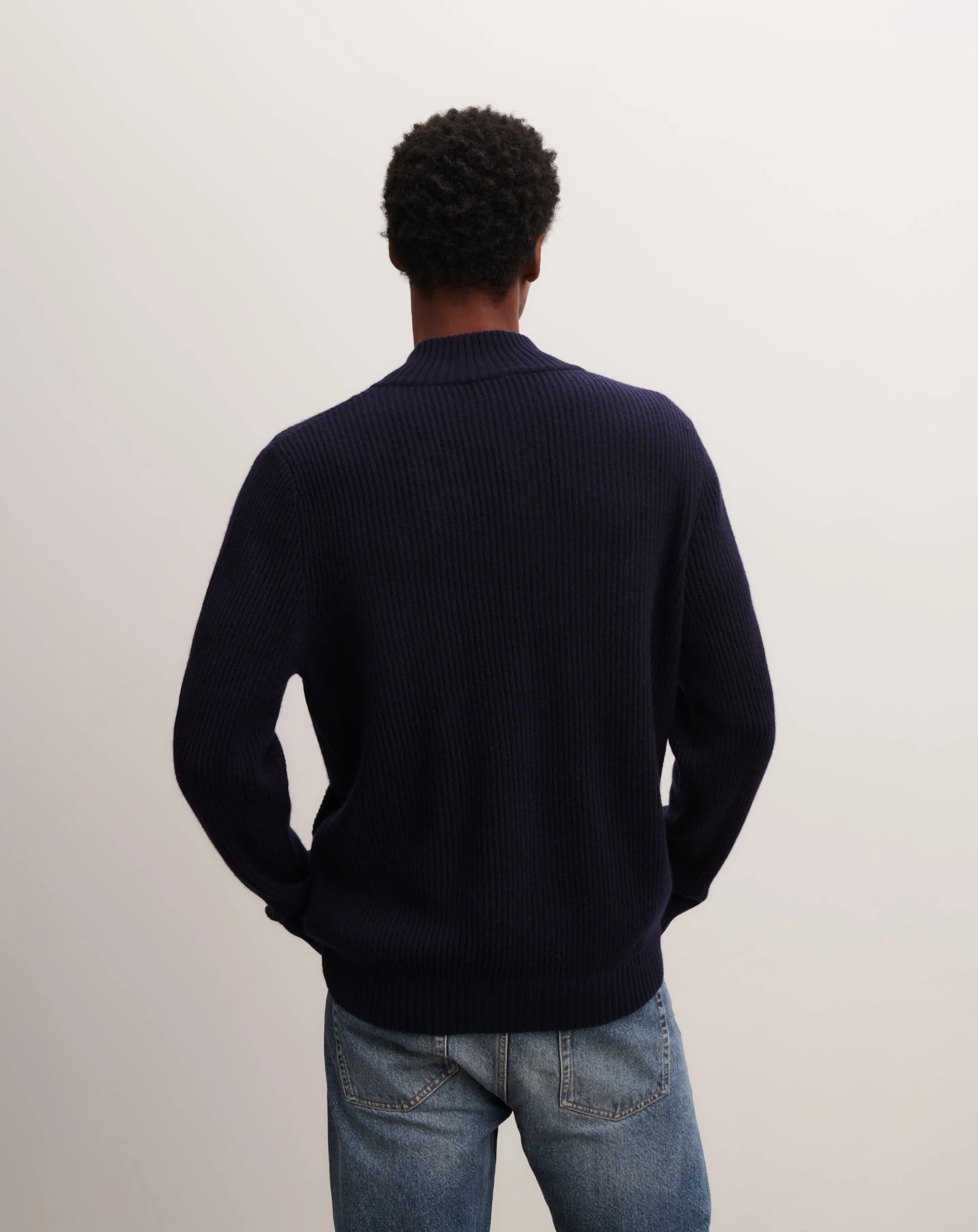 Gilet zippé à côtes