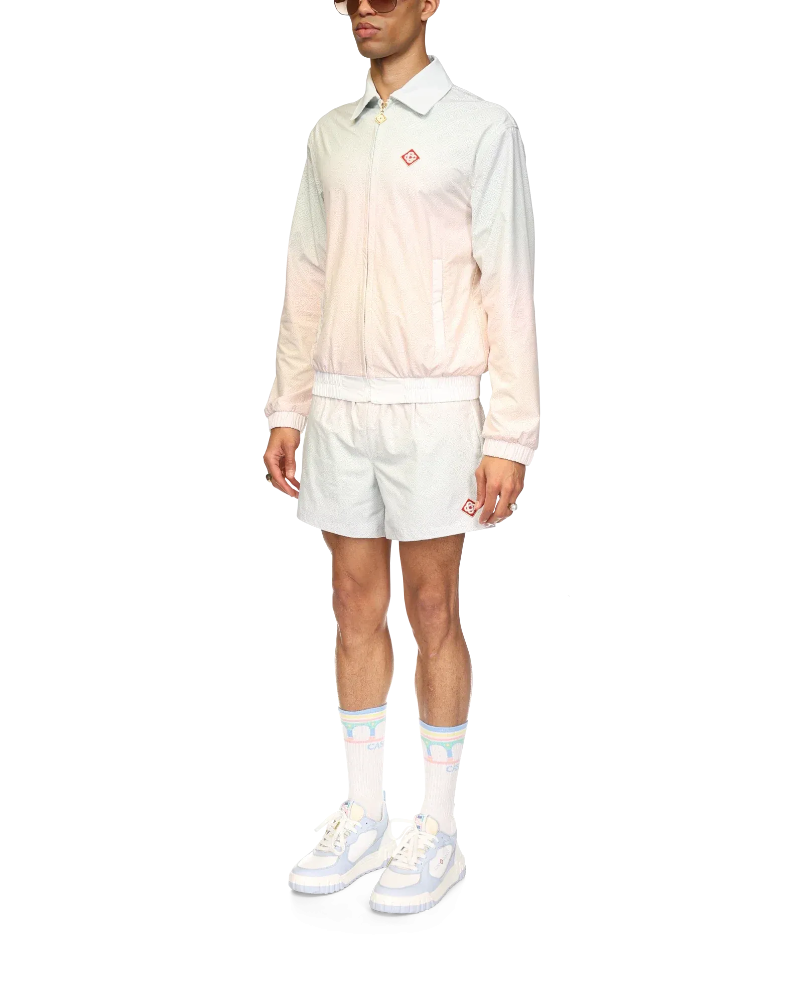 Gradient Laser Detail Track Jacket