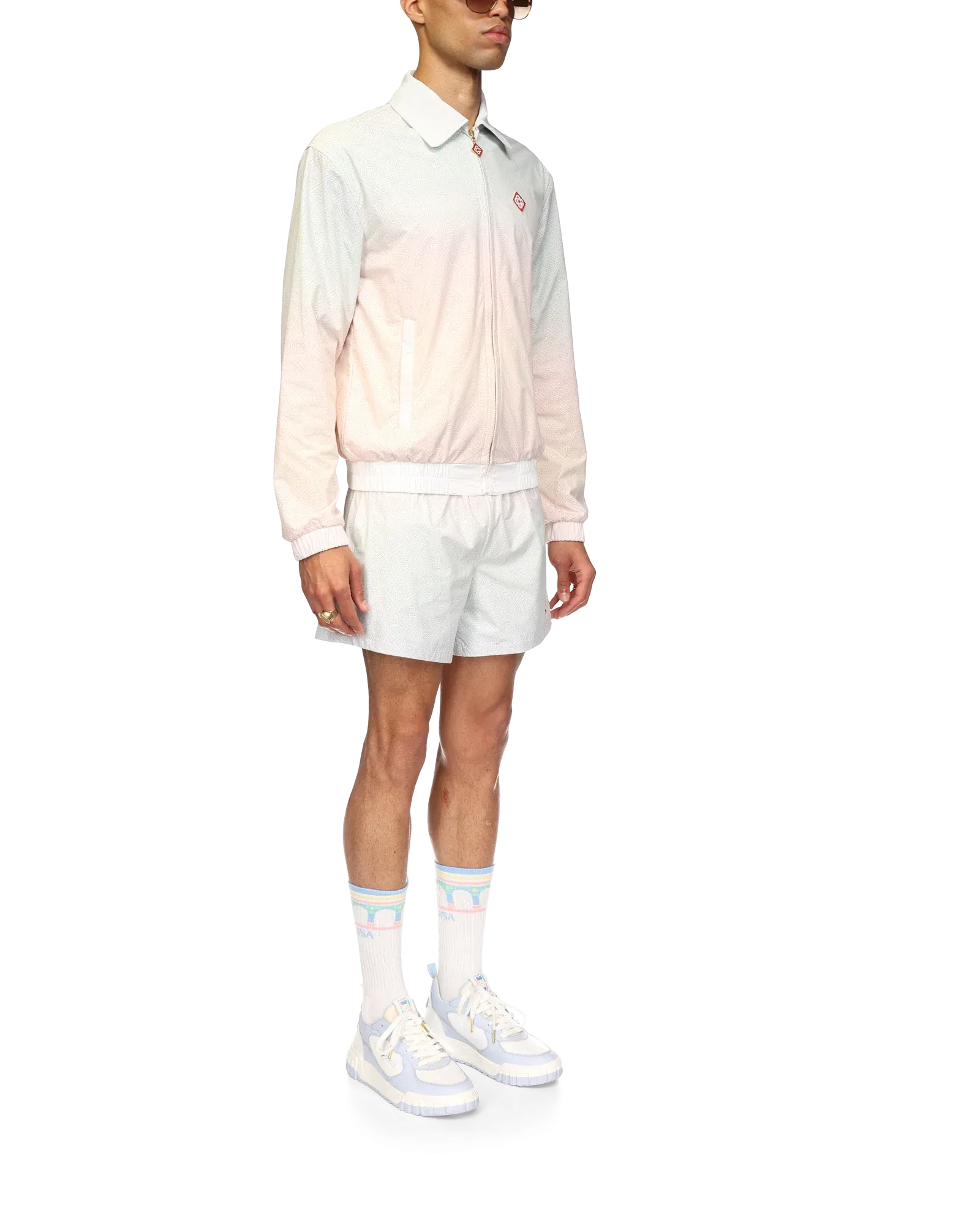 Gradient Laser Detail Track Jacket