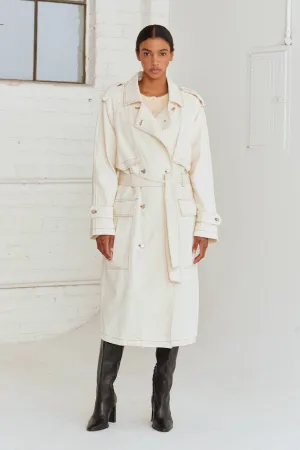 Jacqueline Denim Trench Coat By Crescent