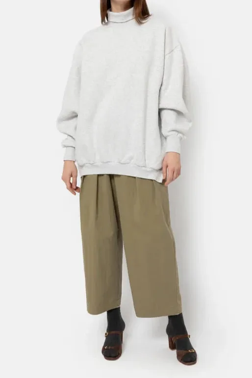 KEEP TURTLENECK OVERSIZED SWEATSHIRT  | MARLED GREY