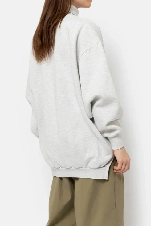 KEEP TURTLENECK OVERSIZED SWEATSHIRT  | MARLED GREY