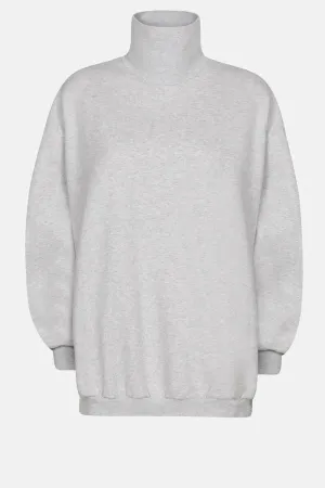 KEEP TURTLENECK OVERSIZED SWEATSHIRT  | MARLED GREY