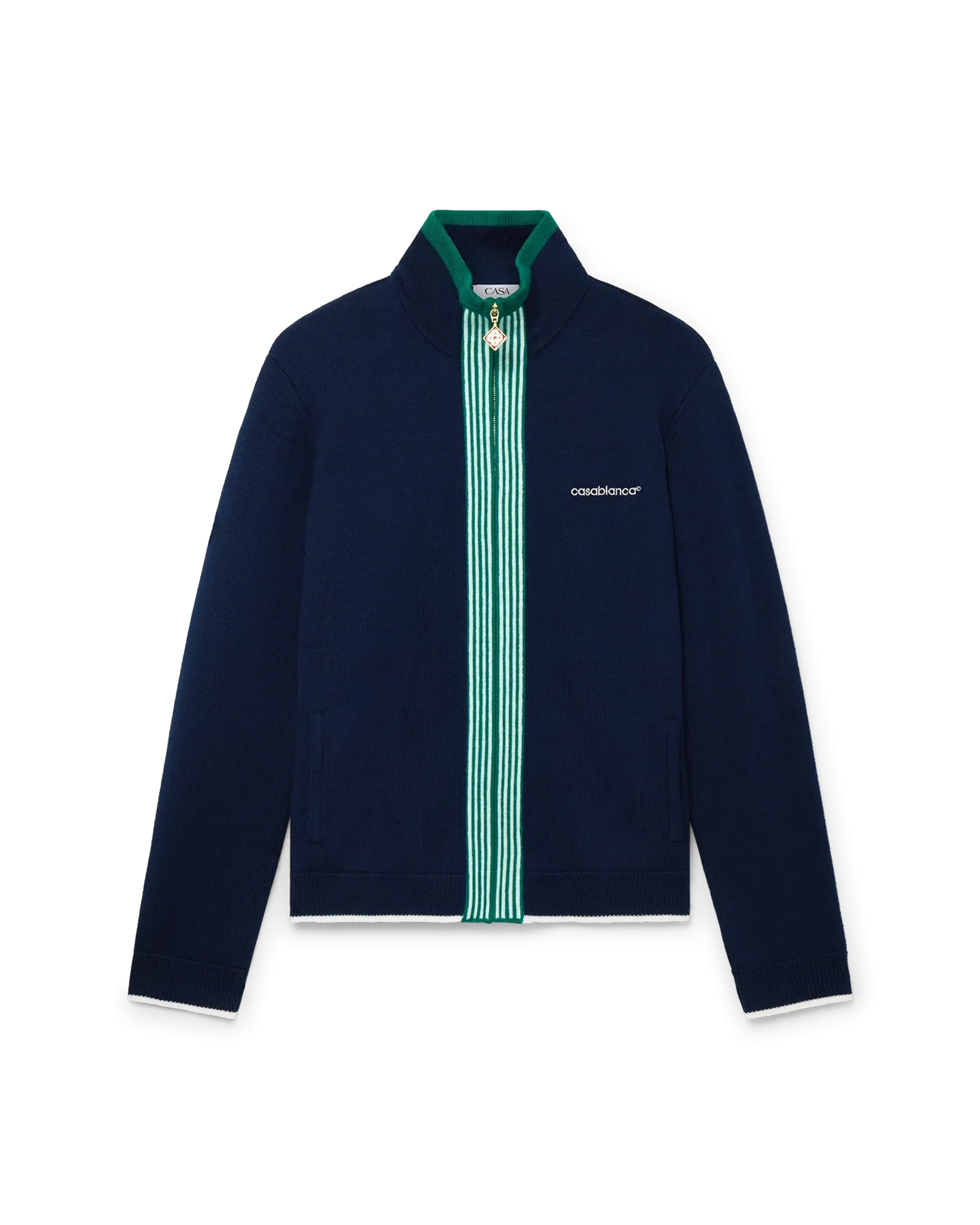 Knit Tennis Track Jacket