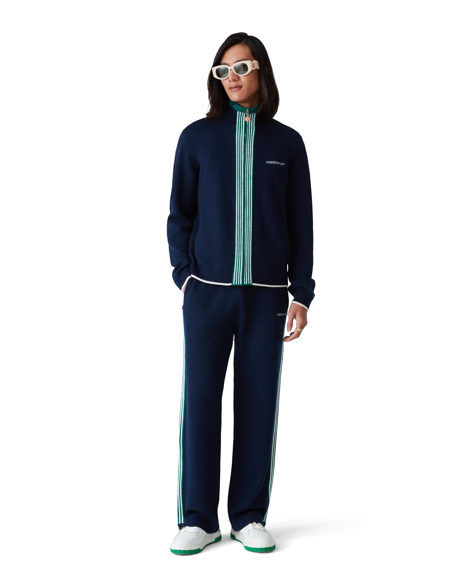 Knit Tennis Track Jacket