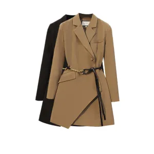 Ladies Fashion Personality Waisted Suit Jacket Top