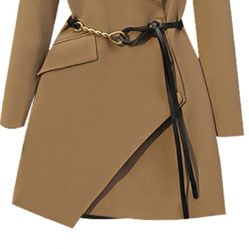 Ladies Fashion Personality Waisted Suit Jacket Top