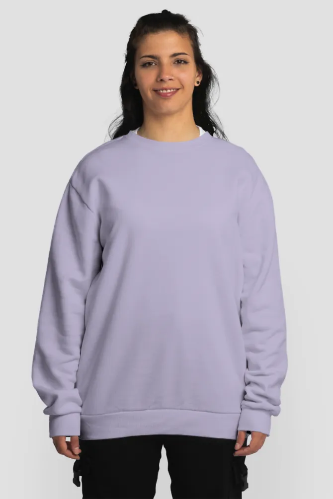 Lavender Oversized Sweatshirt for women