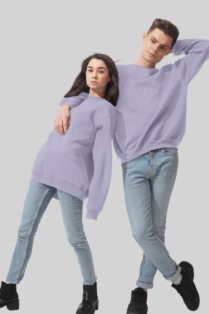 Lavender Oversized Sweatshirt for women