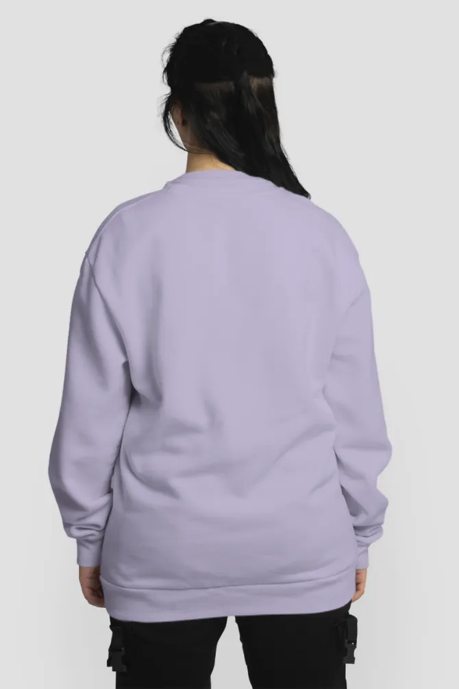 Lavender Oversized Sweatshirt for women