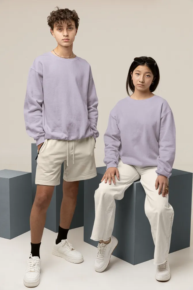 Lavender Oversized Sweatshirt for women