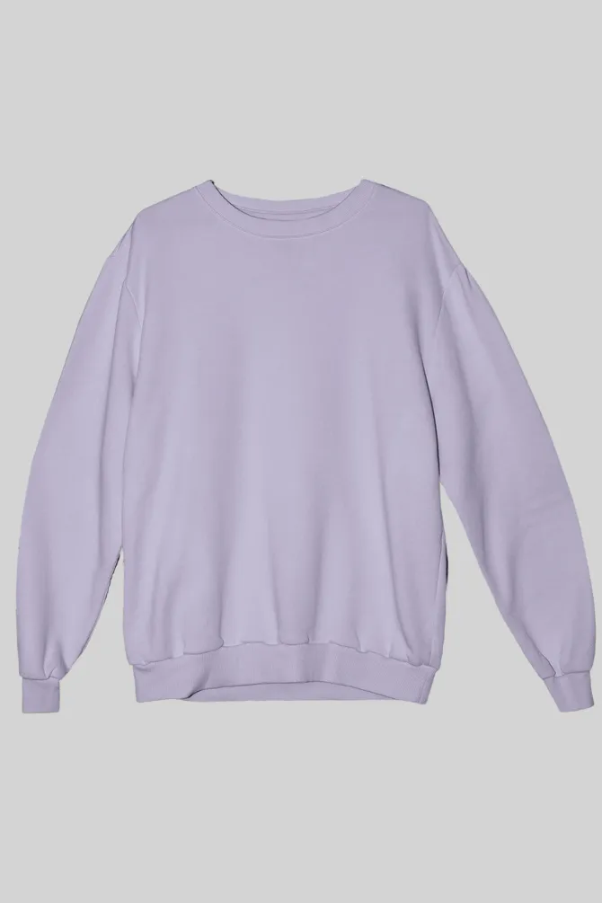 Lavender Oversized Sweatshirt for women