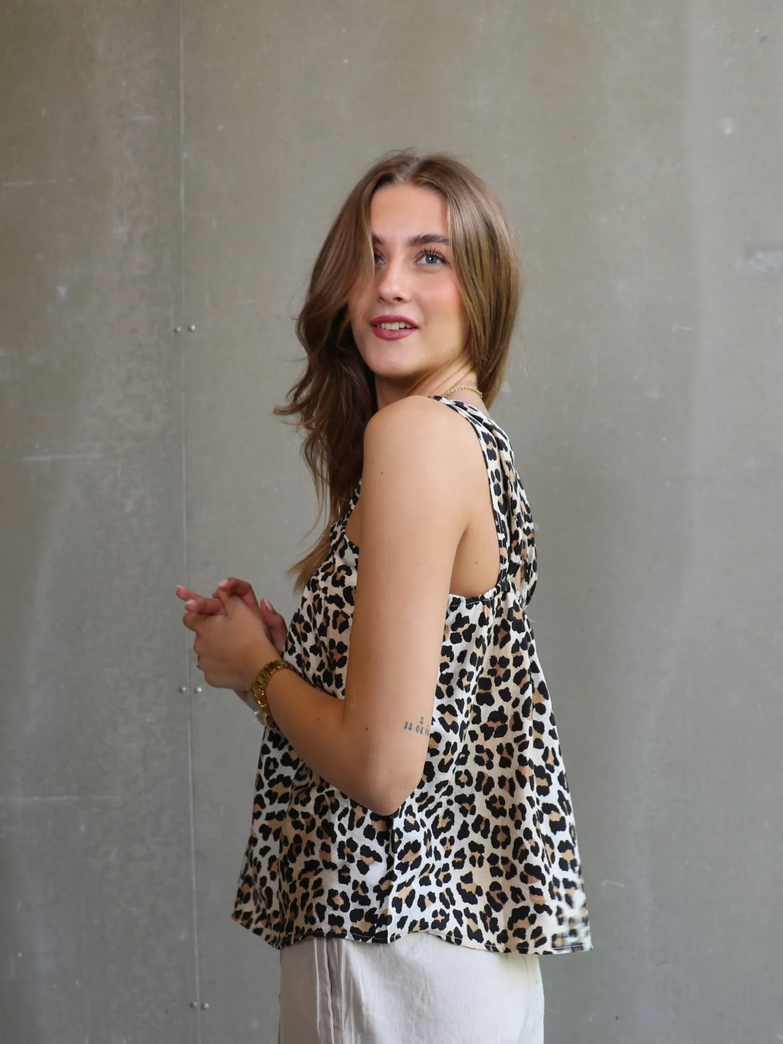 LILY TOP - LEOPARD