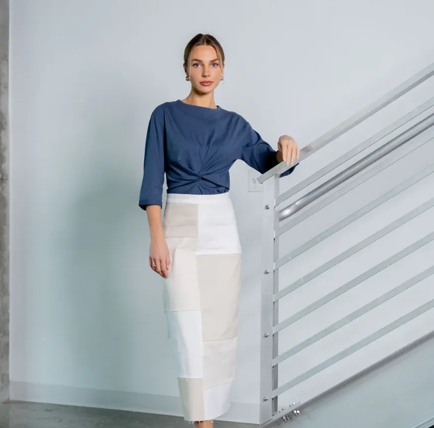 Luum Indigo Knot Tee