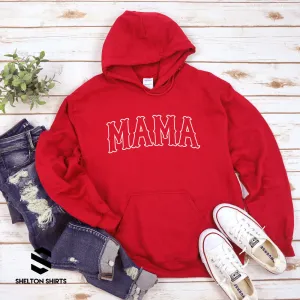 Mama Baseball Font Shirt