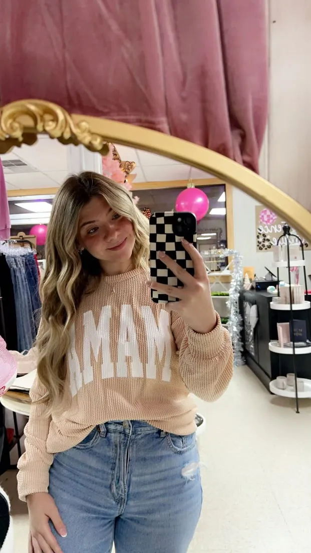 MAMA Ribbed Top