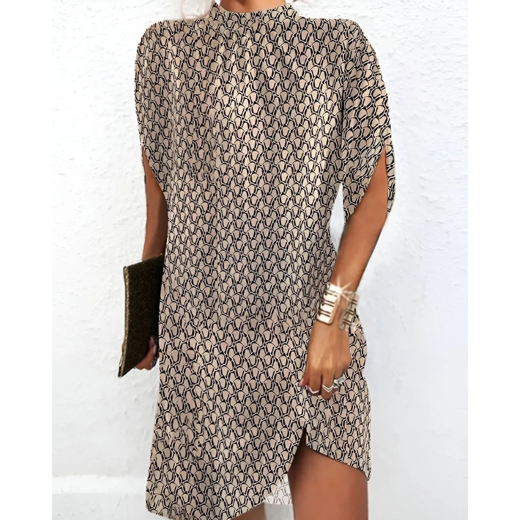 Marie Dress - Modisches Minikleid mit Halben Ärmeln