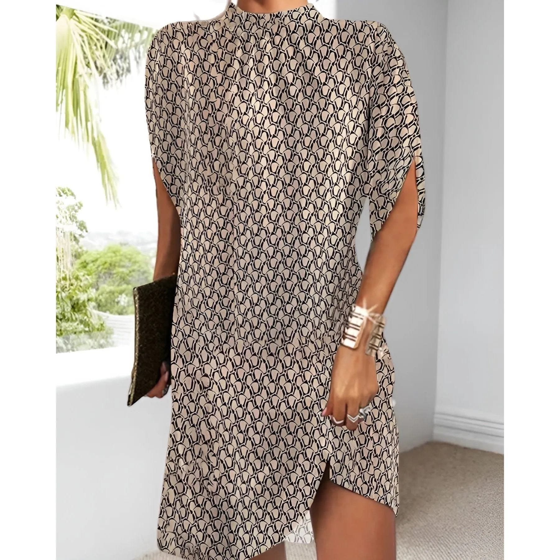 Marie Dress - Modisches Minikleid mit Halben Ärmeln