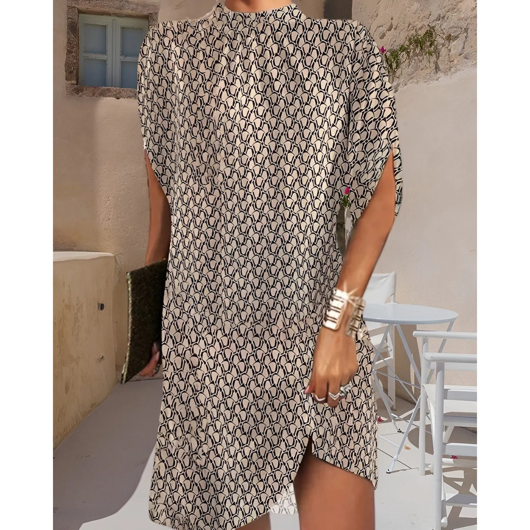 Marie Dress - Modisches Minikleid mit Halben Ärmeln