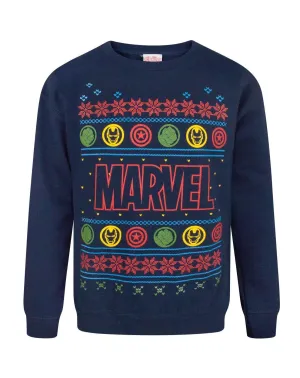 Marvel Boys Blue Sweatshirt