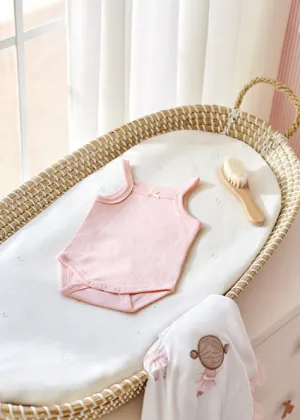Mayoral Strap Bodysuit - Baby Rose