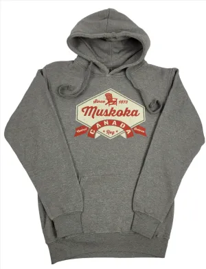 Medium Weight Muskoka Hoodie in Graphite Heather