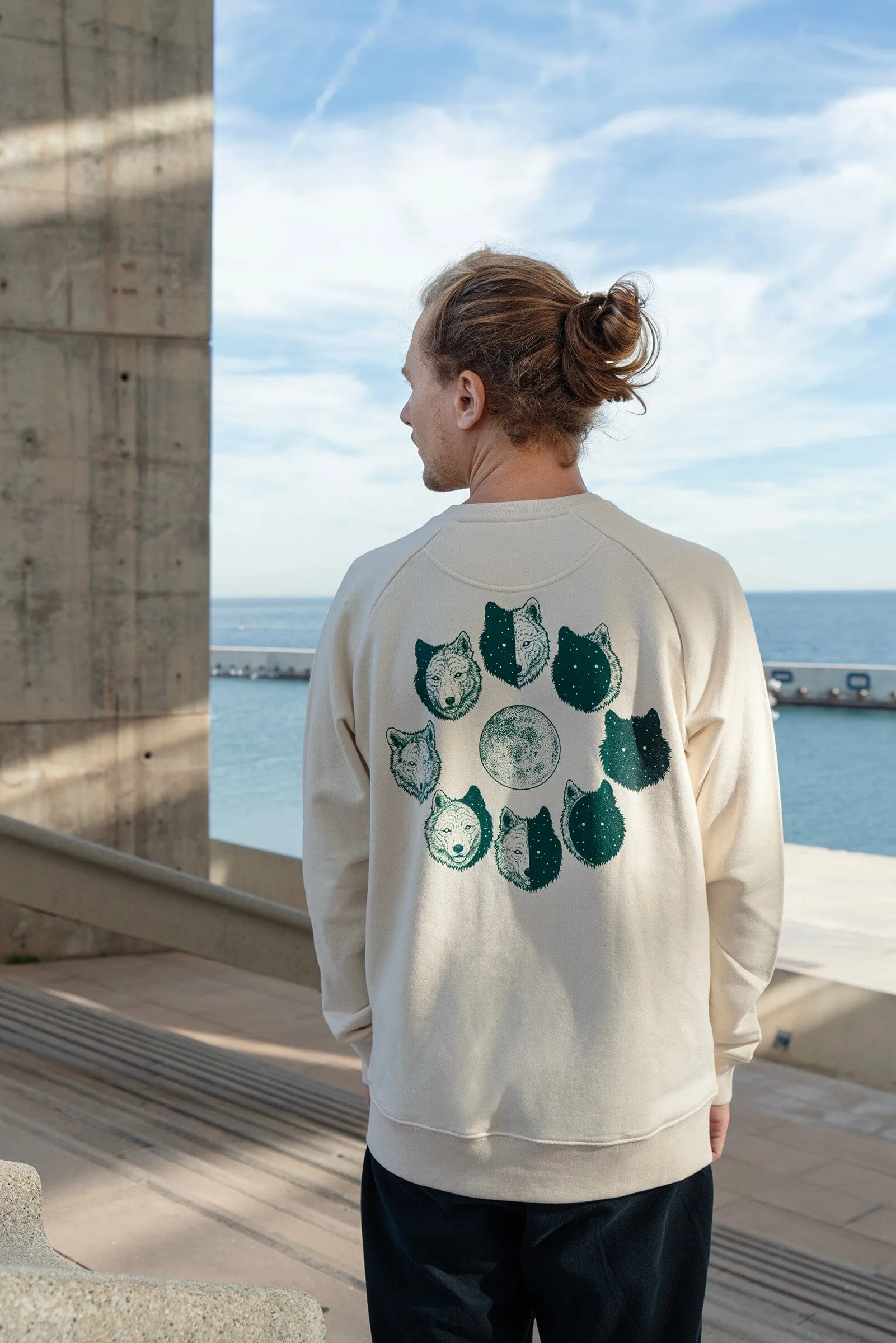 Men's Sweatshirt | Green Wolf