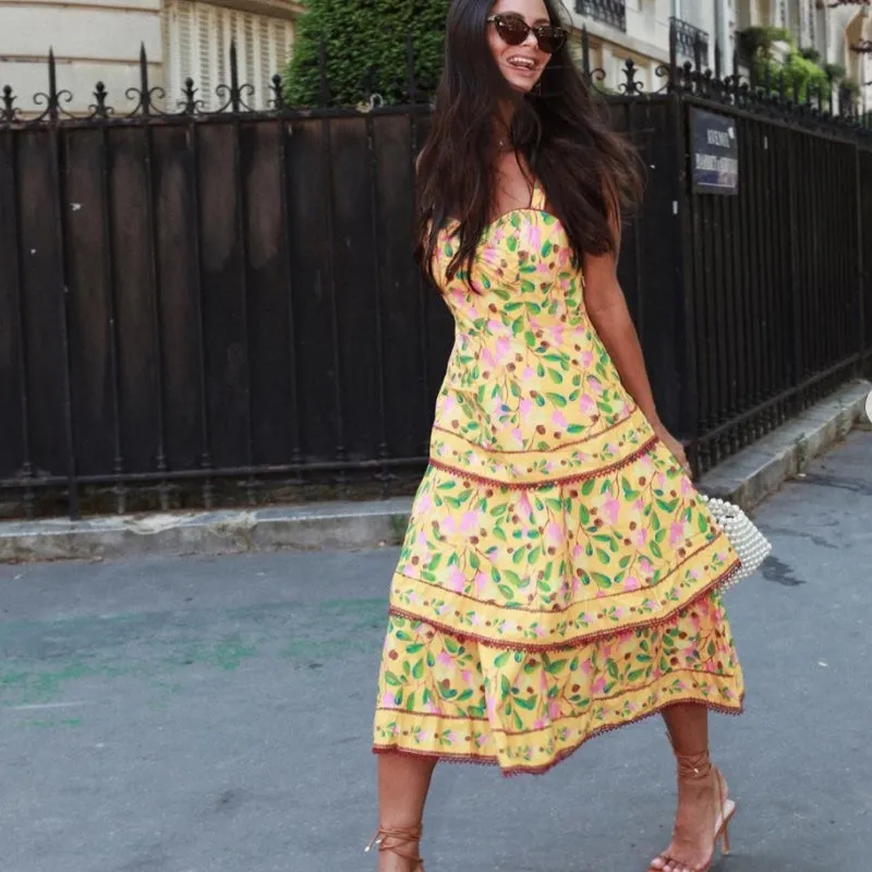 Mini Cashew Midi Dress